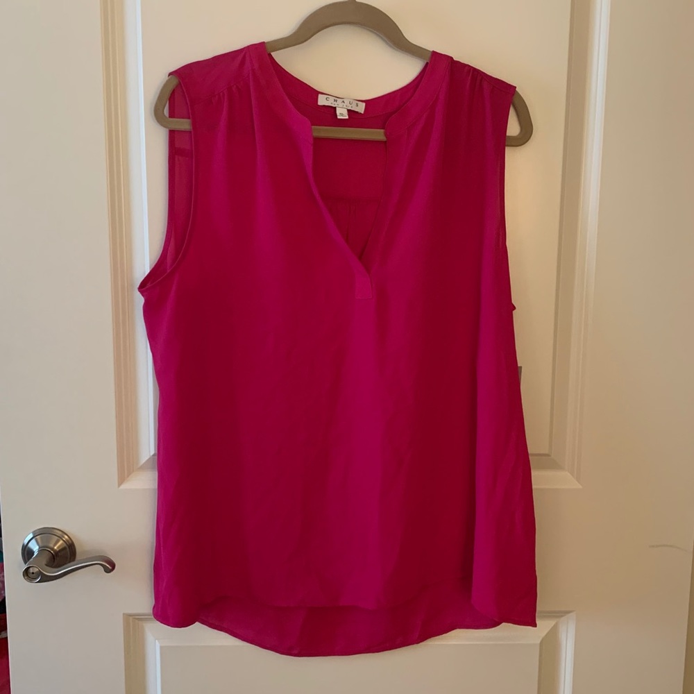 CHAUS New York raspberry pink shell